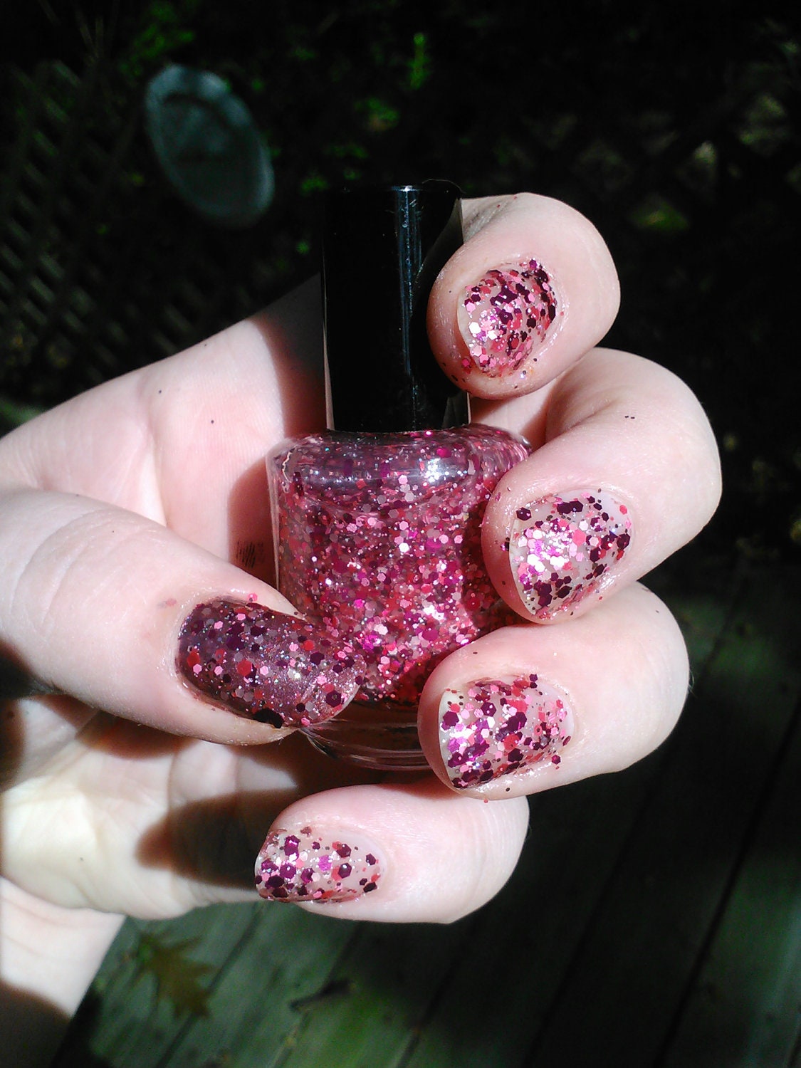 Know Hope - LE Charity Glitter Polish - Breast Cancer Awareness