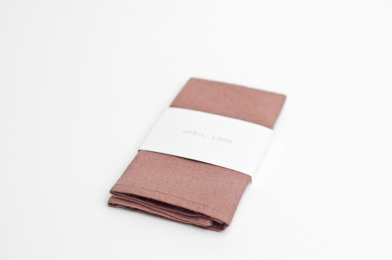 Pocket square, dusty rose