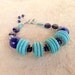 Turquoise Bracelet Lapis Bracelet Navy Blue Jewelry Lapis Lazuli Jewellery Gemstone Sterling Silver Dangle Beaded Unique