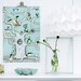 Bird Poster, mint green