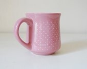 Pink Polka Dot Mug Vintage Sunny Crafts Korea