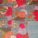 tropical handmade Kantha Quilt throw