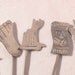 Vintage Whimsical Alpaca Silver Cocktail Forks - Small but Efficient