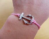 Jewelry bangle bracelet unisex bracelet hunger games antique silver anchor bracelet vintage bracelet  hemp ropes bracelet cuff wrist SH-0588