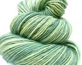 Hand Dyed Yarn - Baby Alpaca Merino and Silk, Cloud DK Yarn in Fresh Mint - Preorder.