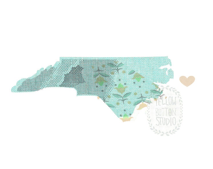 North Carolina State Love 8 x 10 Wanderlust