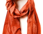 Block Printed Scarf - Madder