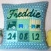 Customised Patchwork Cushion Cover - Perfect for a Baby Boy