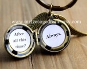 Harry potter Enchanted Golden Snitch ball Steampunk locket ball with Double Sided Brass Wings keychain