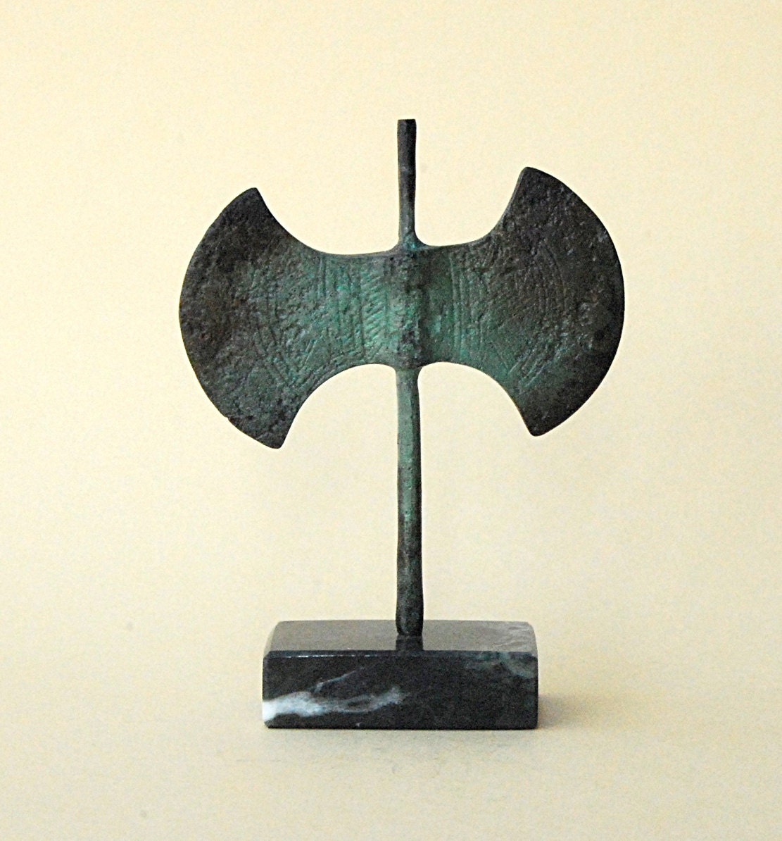 Minoan Double Axe in Solid Bronze