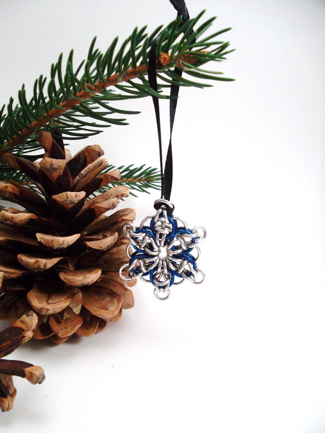 Chainmail Star Christmas Ornament