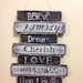 Wedding decoration/gift bridal shower decoration/gift black and white wedding theme home decor word art house rules shabby chic