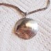 Sea Shell Pendant on silver Tone Chain 18 inch chain
