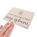 Hipster Love Greeting Card . Modern Handwritten Calligraphy . I Love You More Than My iPhone . Light Brown Kraft . Single