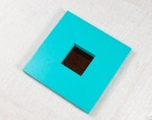 Mirror - Hanging Wall Mirrors - Square Mirrors - Modern Mirror - Turquoise, Aqua, Tiffany Blue