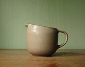 Heath Ceramics Coupe Pitcher / Creamer In Nutmeg And Sandalwood - Mid Century Modern Edith Heath Studio Pottery