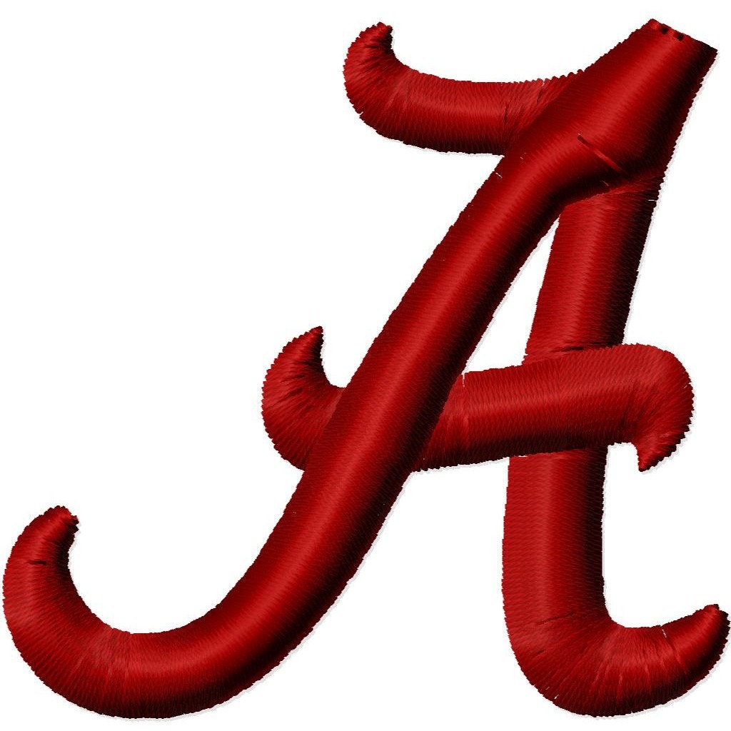 Alabama A Satin Stitch Machine Embroidery Design 1x1 2x2 3x3