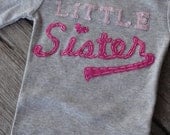 Little Sister Shirt, Big Sister Shirt, Sibling Shirts, baby shower gift,baby shower decor, big Brother shirt, little brother onesie