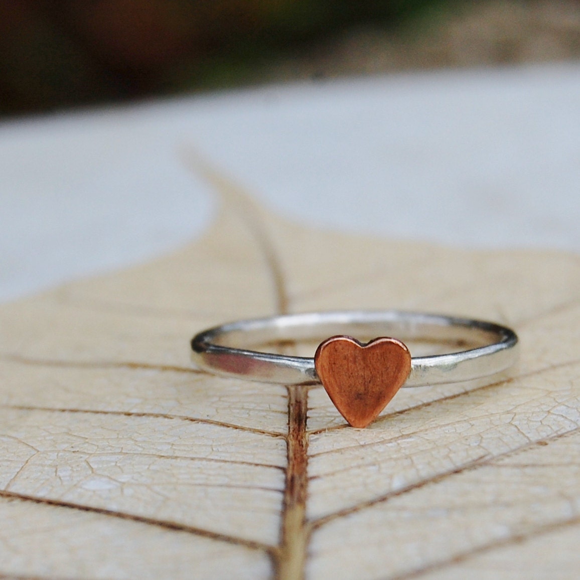 Sterling Silver Stacking Ring - Rustic Romance - Custom Size
