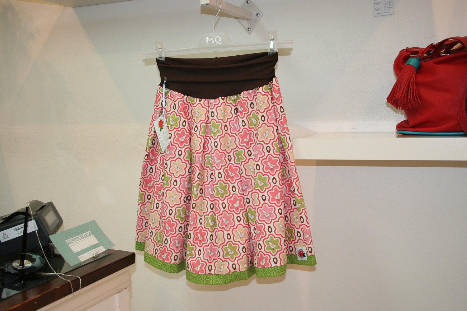 Woman's birdie skirt in Swedish/Scandinavian design by Lingonberry Latitude - Ready to ship