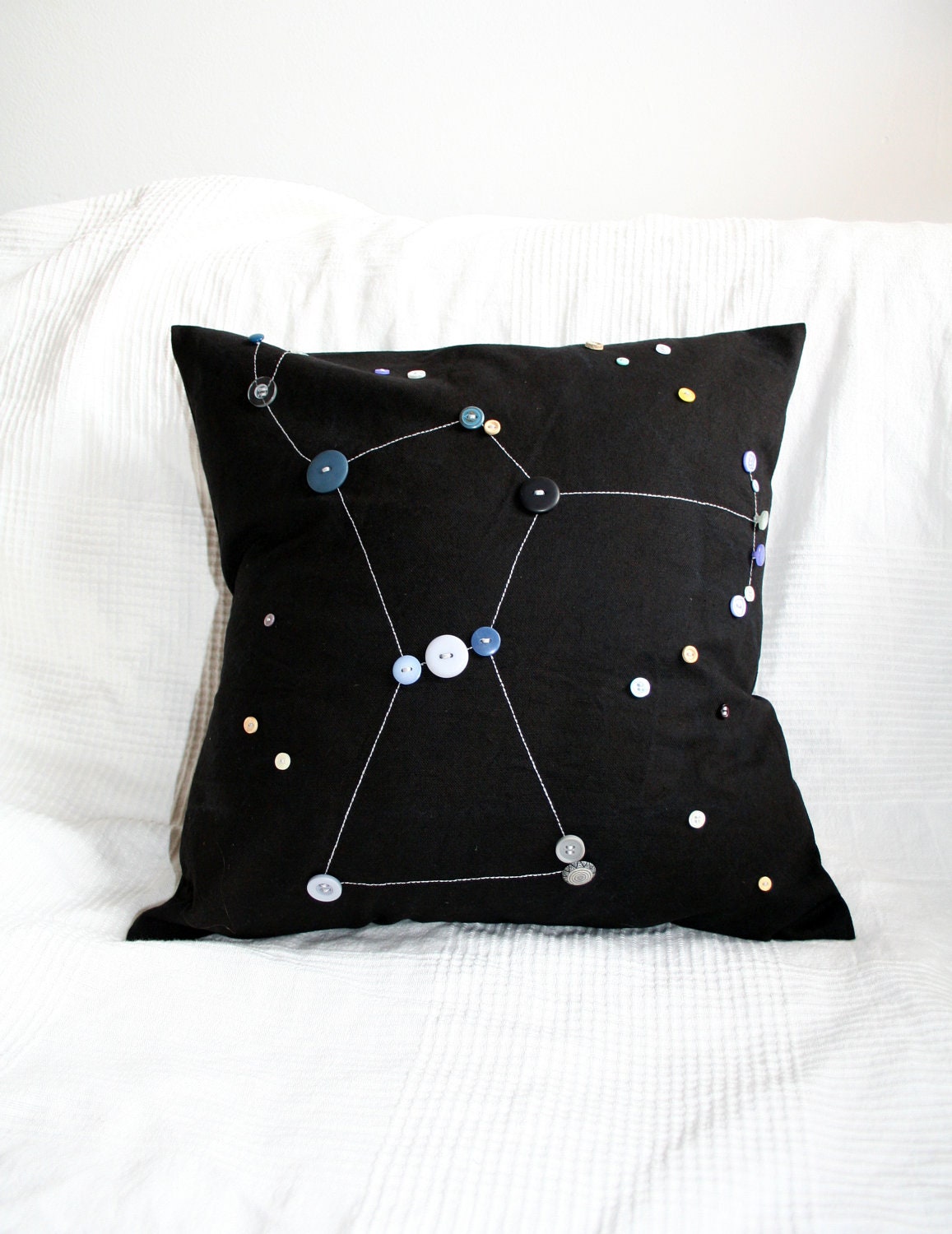 Orion constellation pillowcase -- 16" x 16" -- one of a kind
