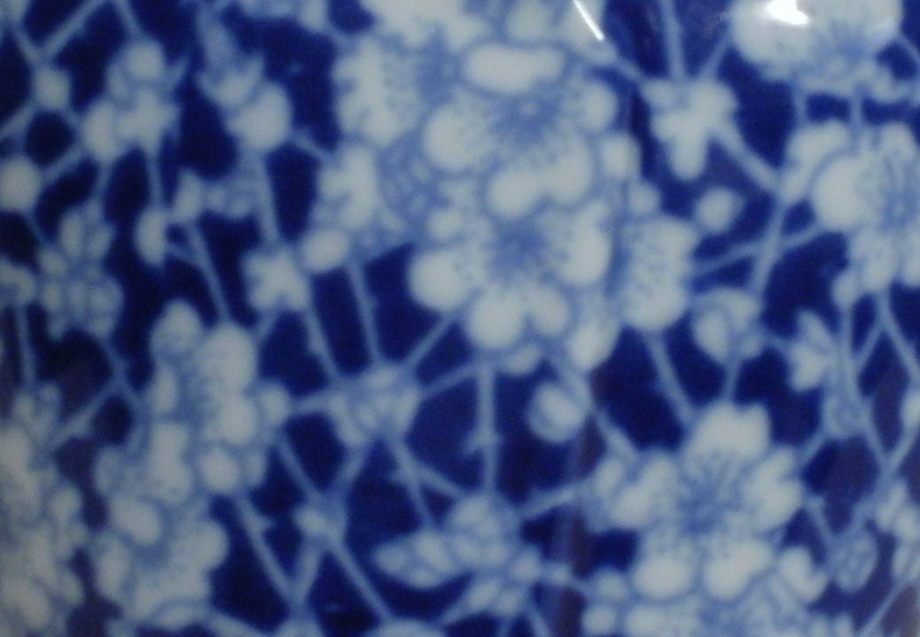 Flow Blue Wall Pocket - Pottery - Flowers