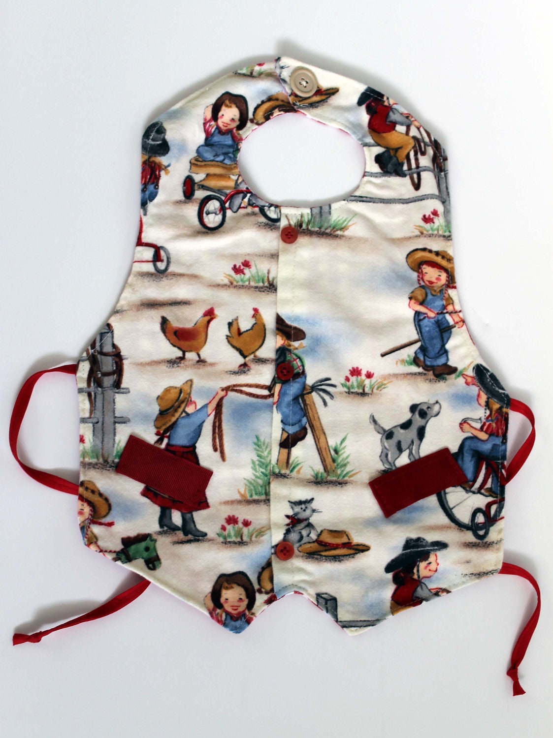 Eco-Friendly Cowgirl Baby Bib