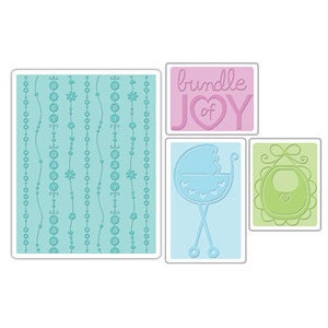 Items similar to BABY Embossing Folders Set Perfect For New Baby