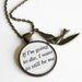 Hunger Games SPECIAL Debut- Peeta Quote Pendant Necklace- If I'm going to die, I want to still be me