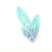 Lace Ring Hand Painted - Grey and Mint Green Ombre
