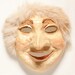 Paper mache Buratino mask