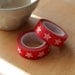 Japanese Washi Tape - Masking Tape roll in Red and White Jumbo Stars