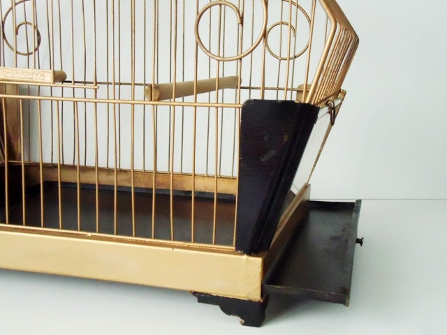 Art Deco Hendryx Birdcages - Vintage Bird Cages - Hendryx Metal Bird Cage - Antique Birdcages