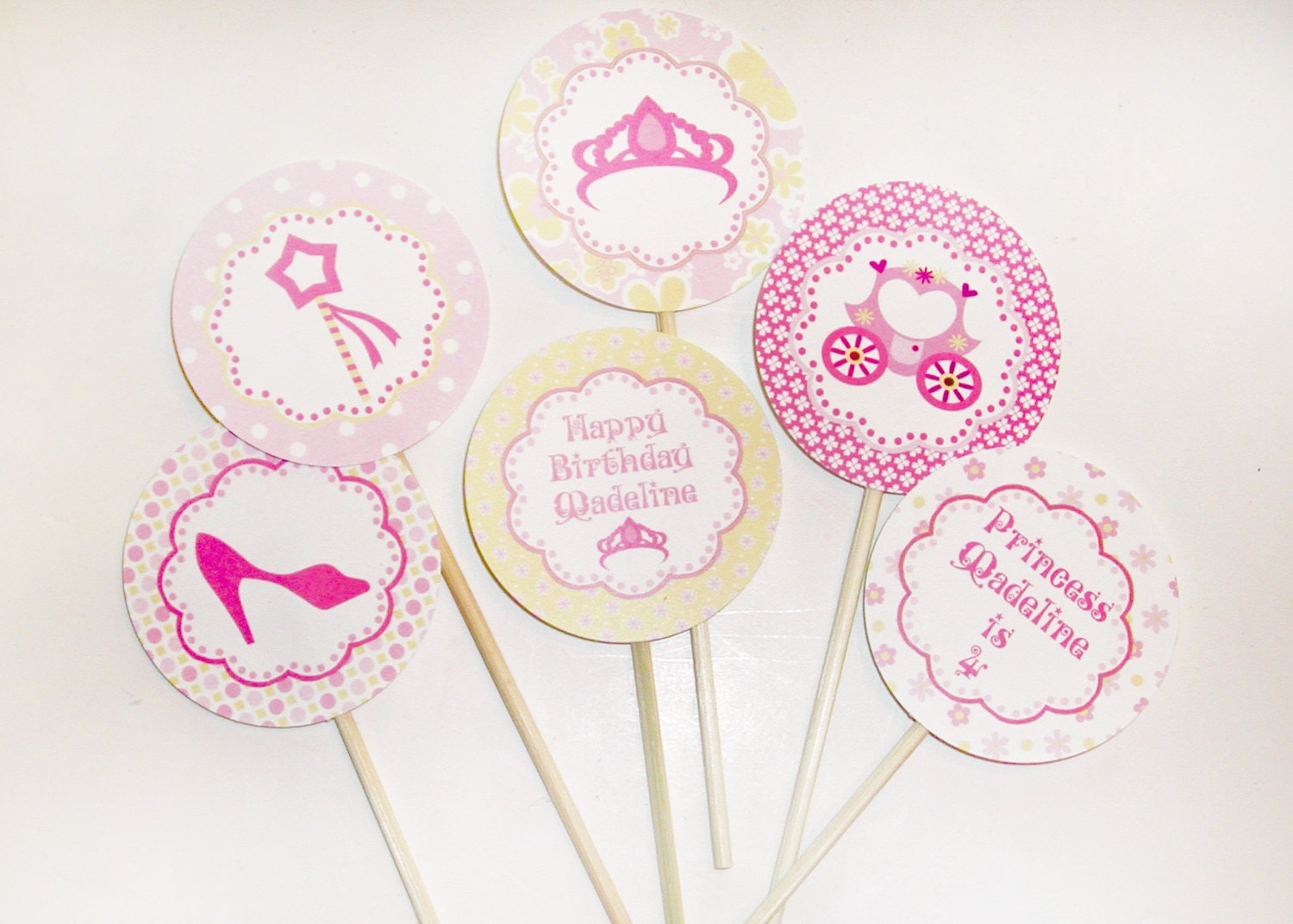 Princess Party Personalized Cupcake Toppers/Party Tags Il_170x135
