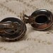 Vintage Ornate Sterling Silver Tiger Eye Earrings by Lori Bonn