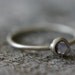 Freeform Lilac Sapphire & Sterling Ring, Delicate, Organic and Wearable, Size 7.25