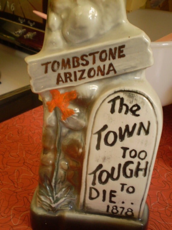 Vintage Jim Beam Tombstone Arizona Decanter by RelicsVintageUK