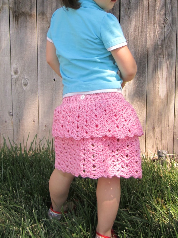 Fun Karla Skirt Crochet Pattern Sizes 6-9 Months, 12 Months and 2T to 5T