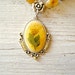 Flower Pendant necklace, Nature inspired Boho necklace, 70s style Hippie jewelry, Gypsy colorful necklace, beadwork necklace