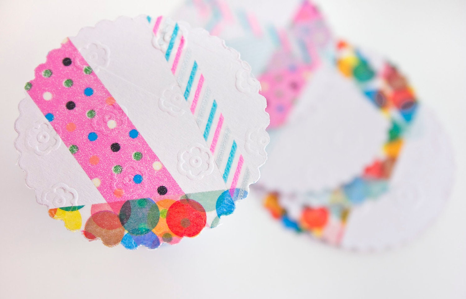 Japanese Washi Large Embossed Stickers Wedding Envelope Seals
