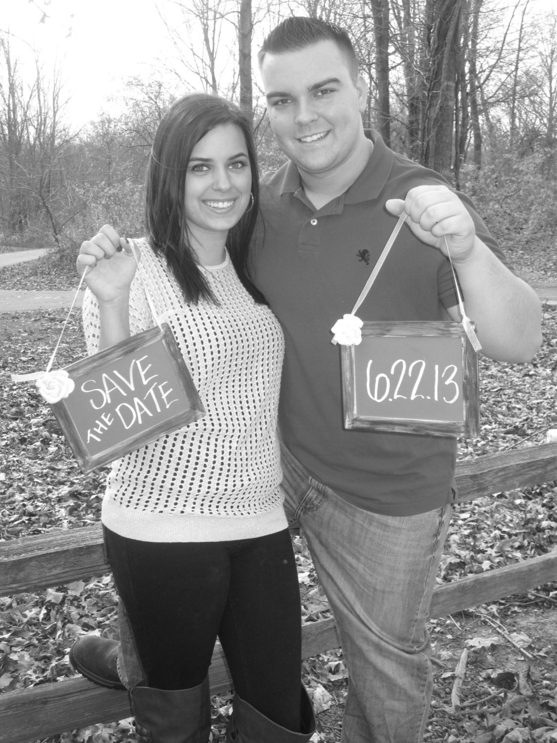 Chalkboard Wedding Signs Shabby Chic Rustic Photo Prop Vintage Chalkboards, Menu Message Boards Set of Two 5" X 7"