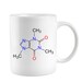 Coffee Caffeine Molecule diagram chemical formula Coffee Mug Teachers gifts, Science, Geekery, Chem, Fathers Day gift