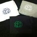 Monogram Pocket Tees , NEW COLORS AVAILABLE, Greek Letter Embroidery Available