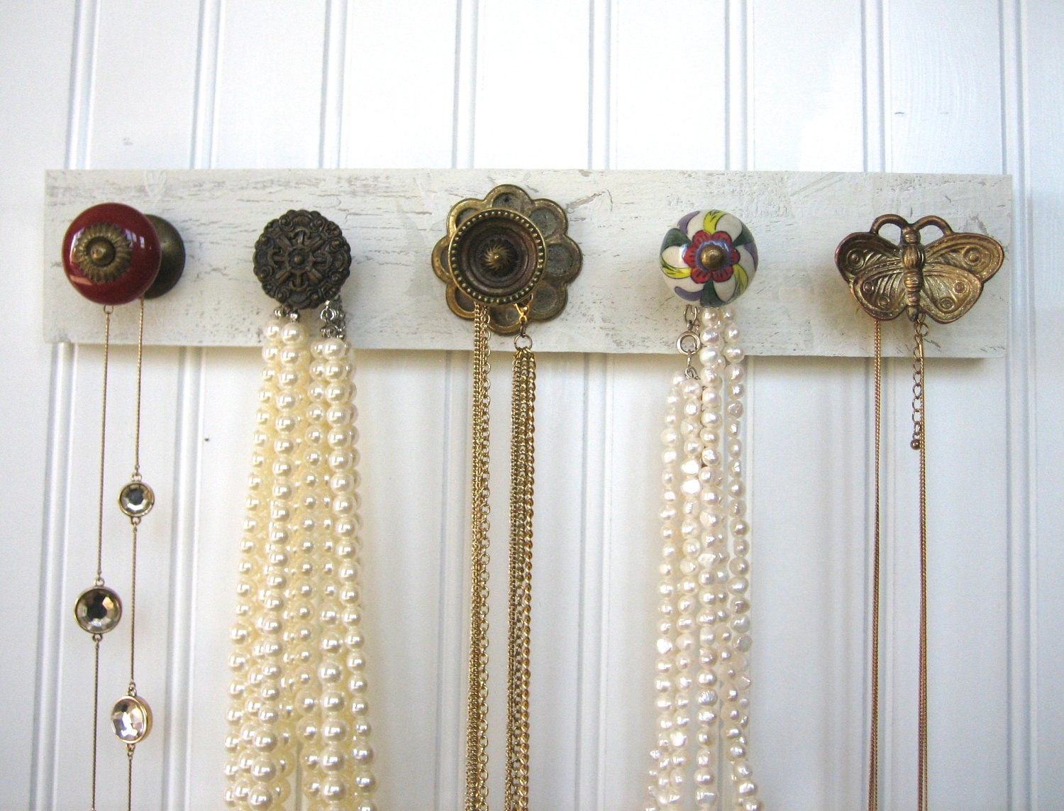 Rustic and Unique Necklace Organizer / Accessories Rack