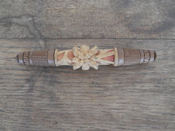 Victorian Austrian Wooden Needle Case - comodus87