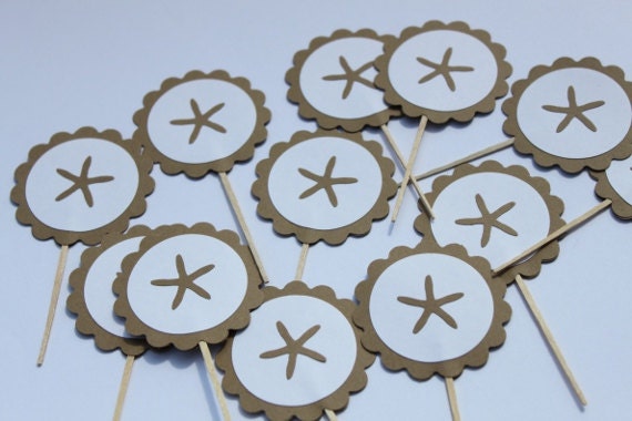 Starfish Cupcake Toppers