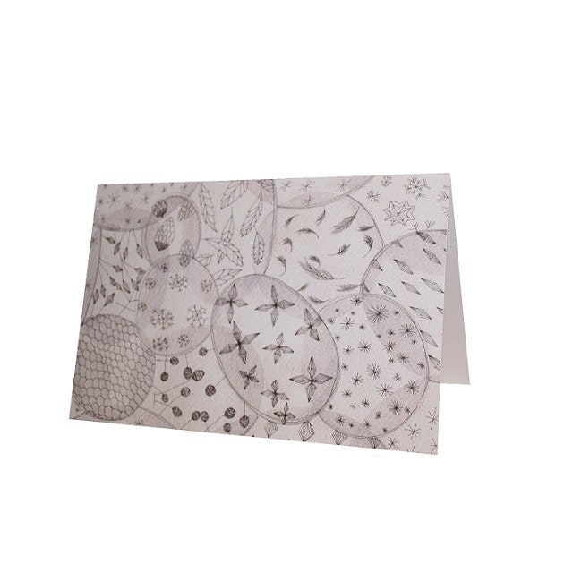 greeting card watercolour painting christmas anniversary birthday card for her for him white envelope included