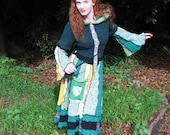 Custom made girl's or women's multi-colored sweater coat for elf and fairy friends