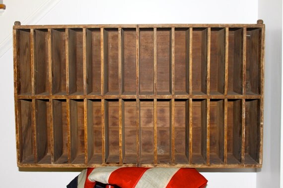 Antique Mail Sorter by vintagewall on Etsy