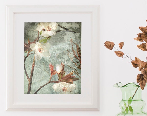 Titanium grey Blossom Photo Nursery Decor Baby shower Gift Wall Art 8x10 romantic Wall Decor pale gray creamy white neutrals bloom